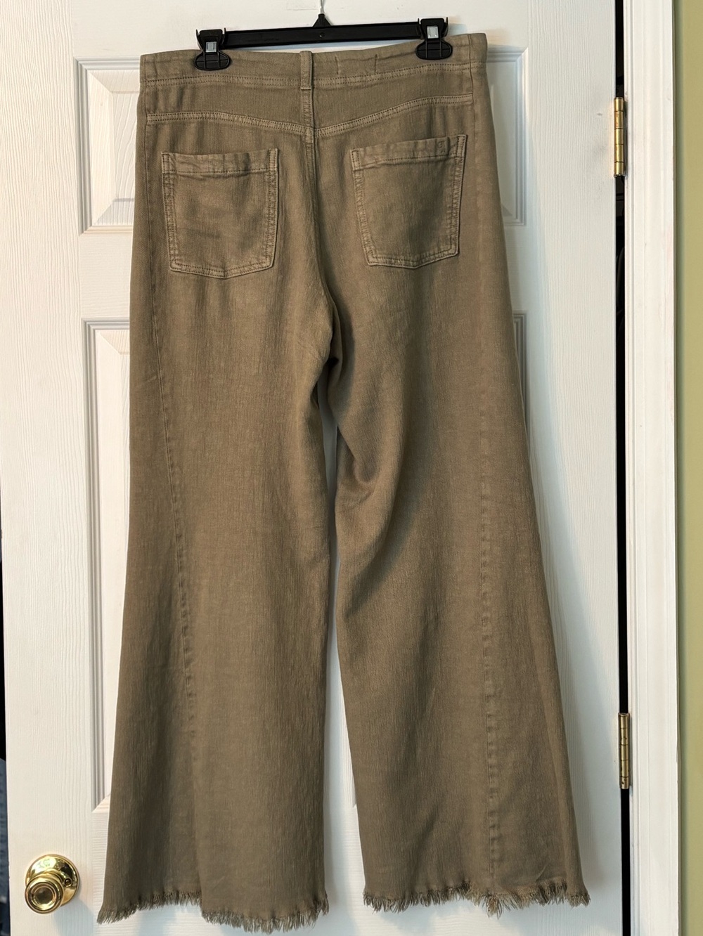 Anthropologie Pilcro The Adi Linen Blend Frayed Hem Pants Size 29 EUC - Picture 4 of 9